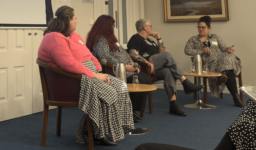 Lauren Shadbolt, Jenny Elvey, Tracie Driscoll and Agatina Russo in conversation