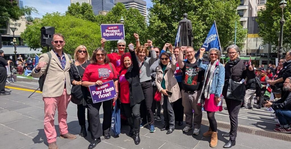 FCVic CEO and FCVic members at the ASU National Day of Action Rally