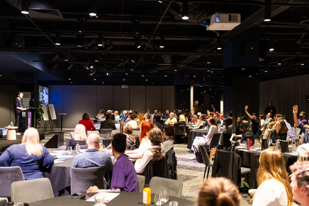 Callum Fleming speaks at the FCVic Community Disaster Resilience Summit 2026