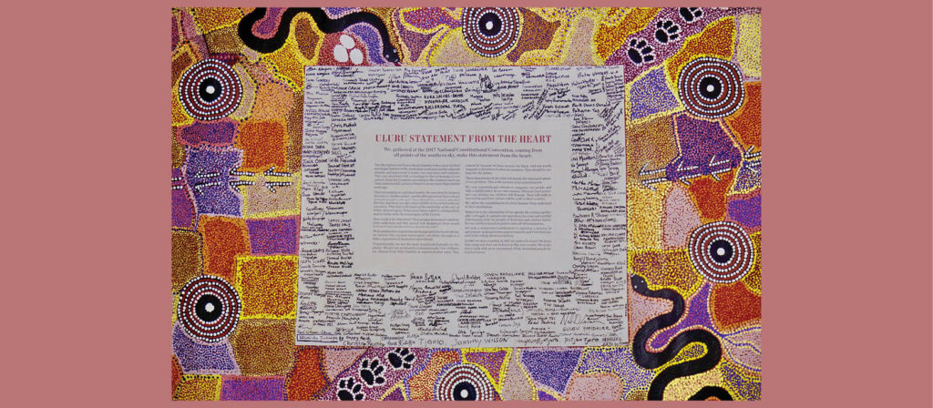 An image of the signed Statement and artwork